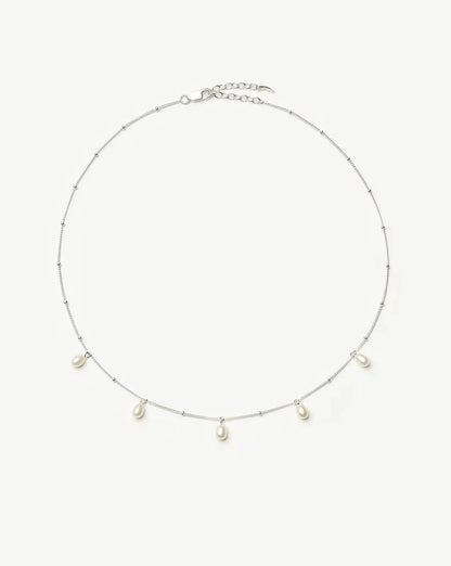 Pearl Baya Baroque Chain Choker | Sterling Silver/Pearl Necklaces Missoma