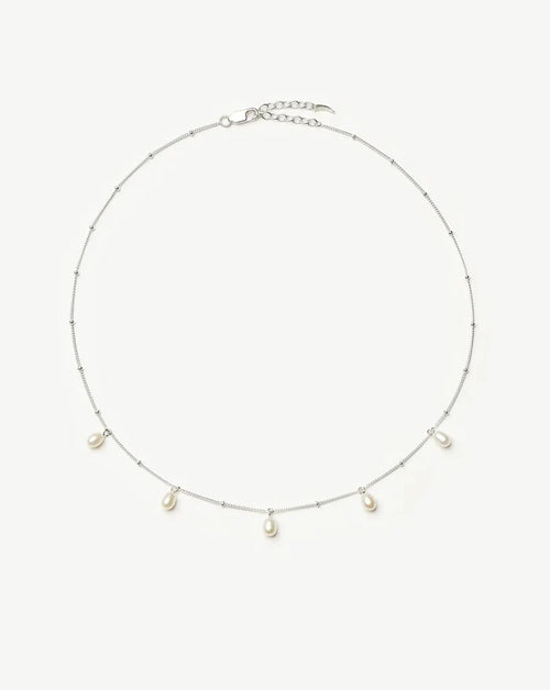 Pearl Baya Baroque Chain Choker | Sterling Silver/Pearl Necklaces Missoma