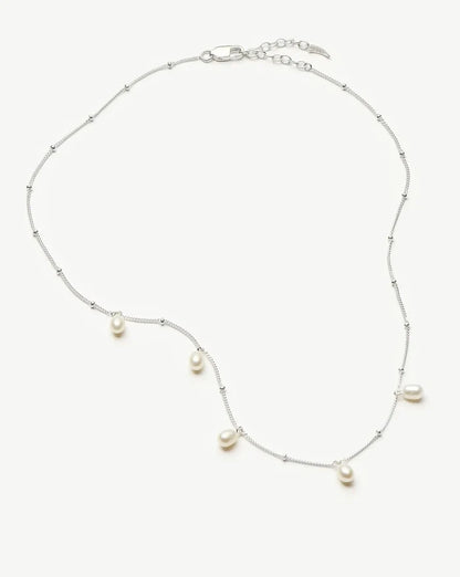 Pearl Baya Baroque Chain Choker | Sterling Silver/Pearl Necklaces Missoma