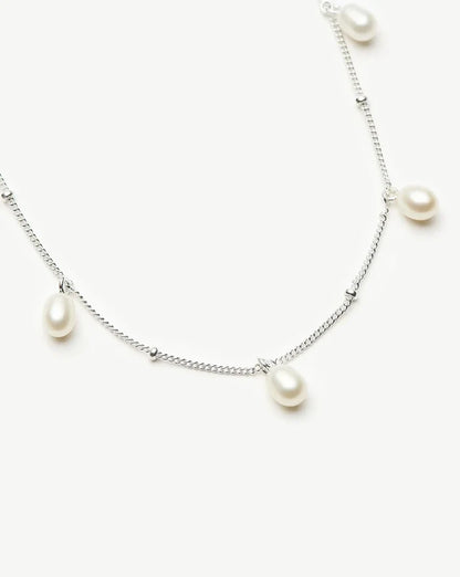 Pearl Baya Baroque Chain Choker | Sterling Silver/Pearl Necklaces Missoma