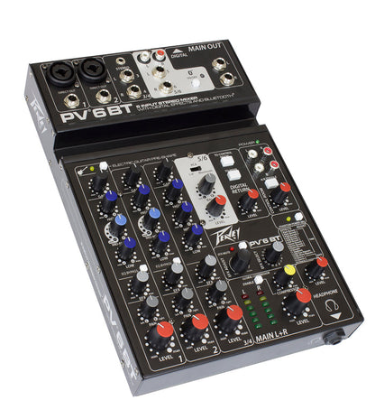 Peavey PV6BT 6-Channel Non-Powered Mixer w/ Bluetooth