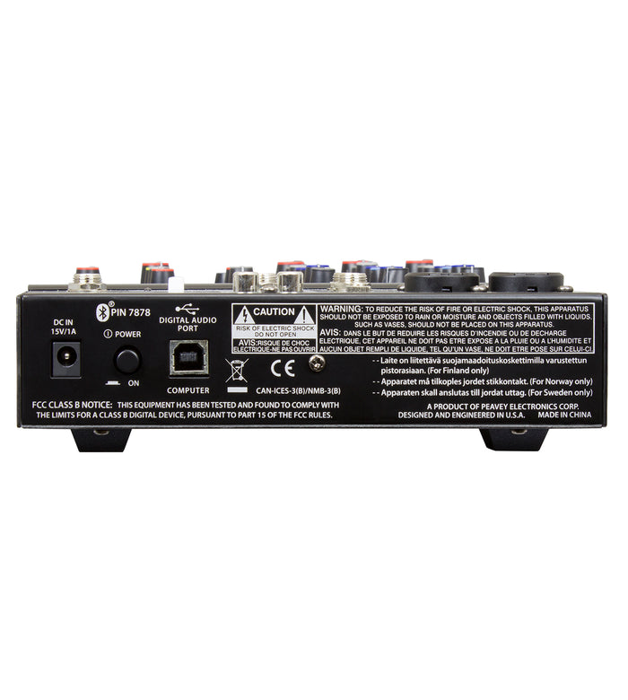 Peavey PV6BT 6-Channel Non-Powered Mixer w/ Bluetooth