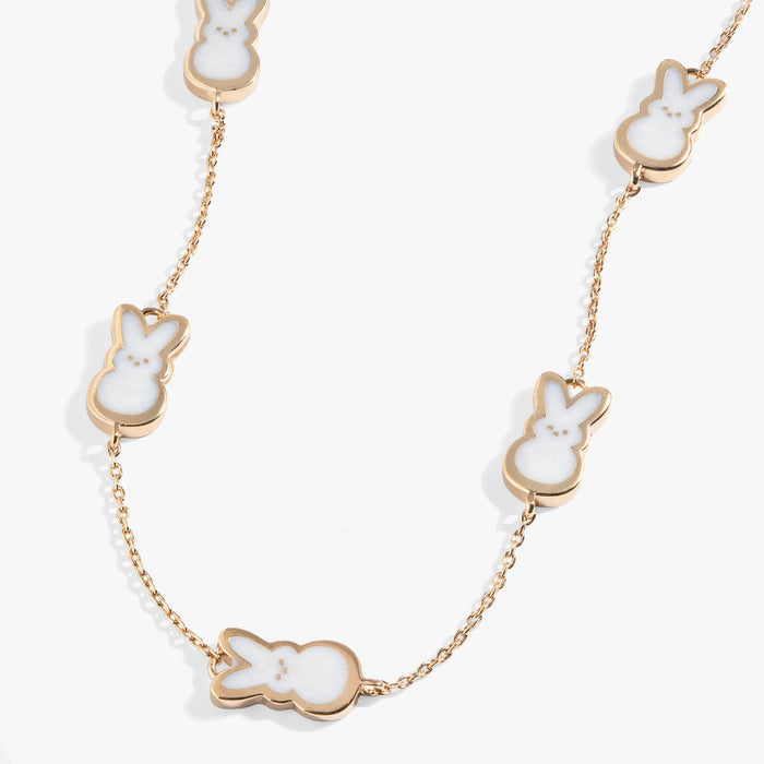 PEEPS® Pearlized Bunny Charm Necklace