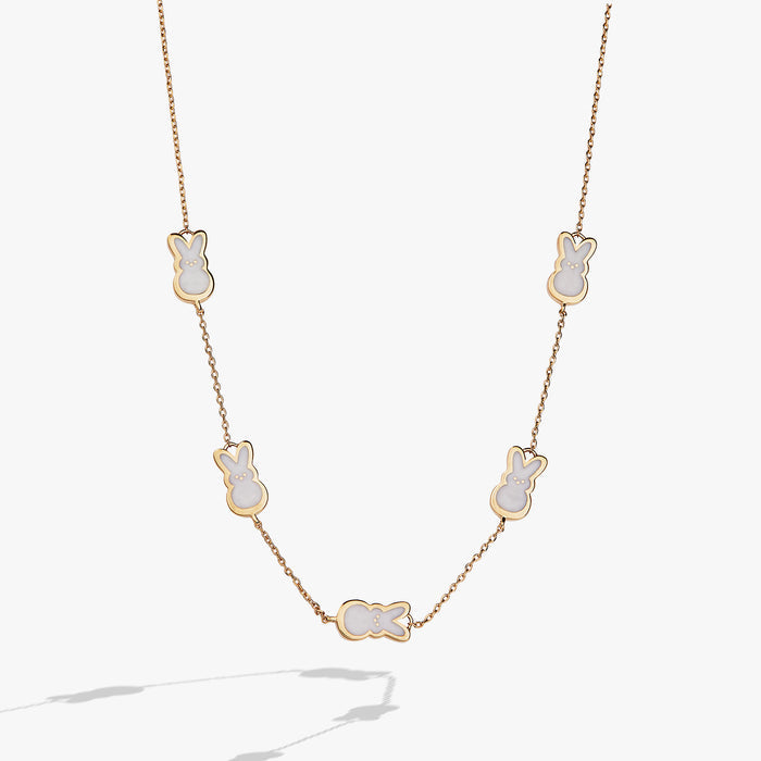 PEEPS® Pearlized Bunny Charm Necklace
