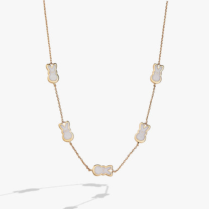 PEEPS® Pearlized Bunny Charm Necklace