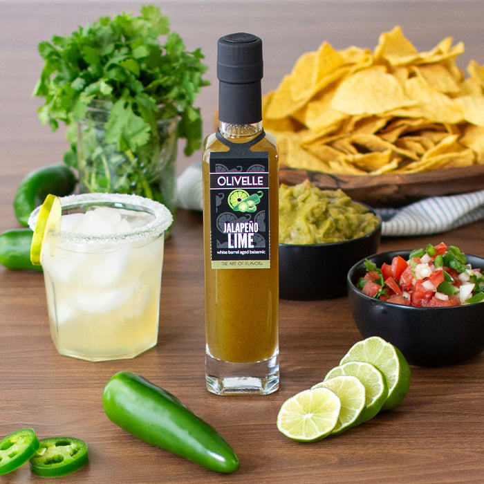 Jalapeno Lime White Barrel Aged Balsamic 250ml bottle