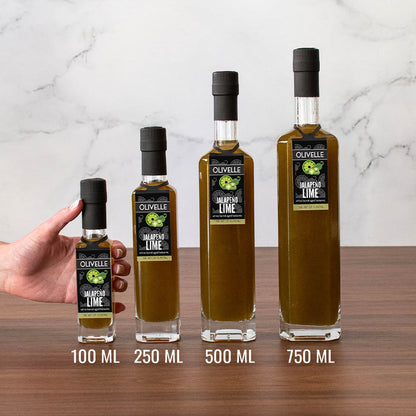 Jalapeño Lime White Barrel Aged Balsamic Bottle Size