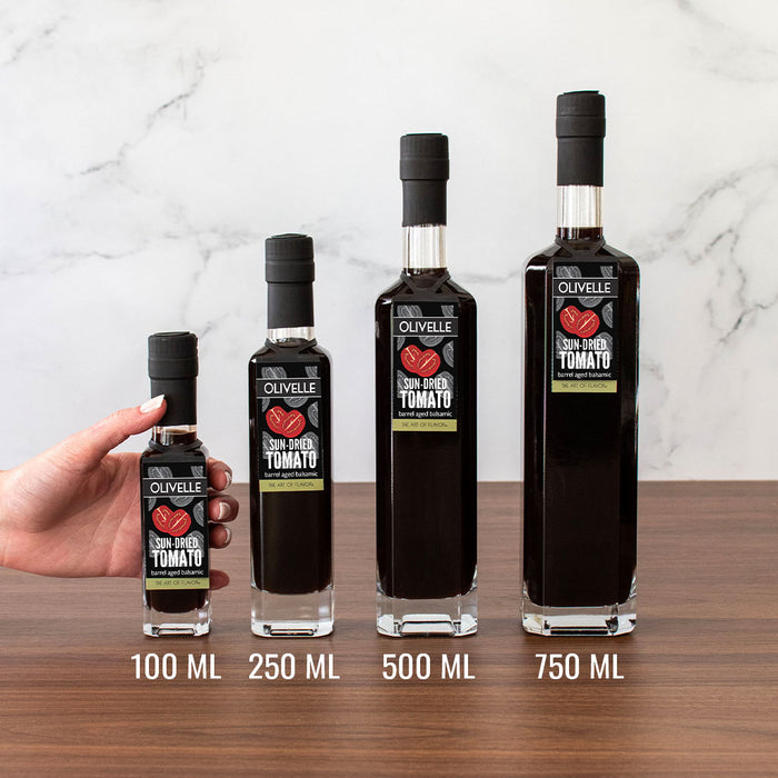 Sun-Dried Tomato Barrel Aged Balsamic Bottle Size