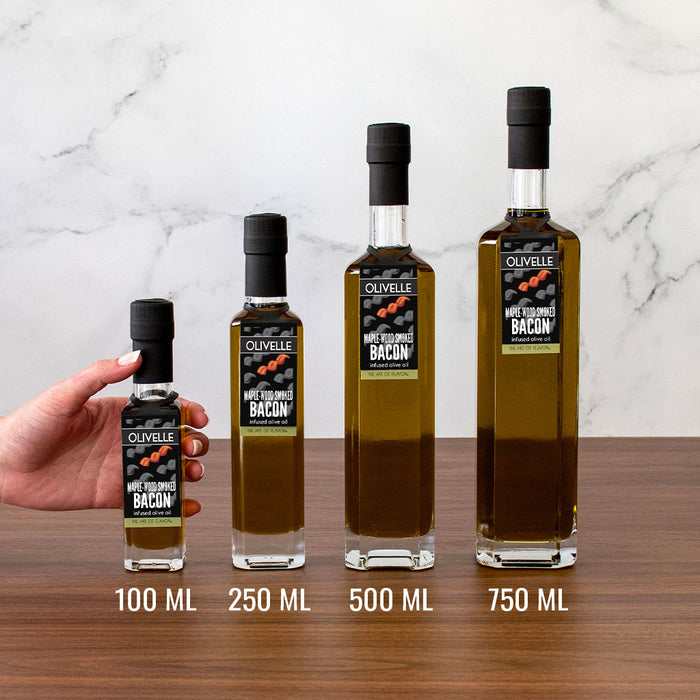 Maple-Wood Smoked Bacon Infused Olive Oil Bottle Size