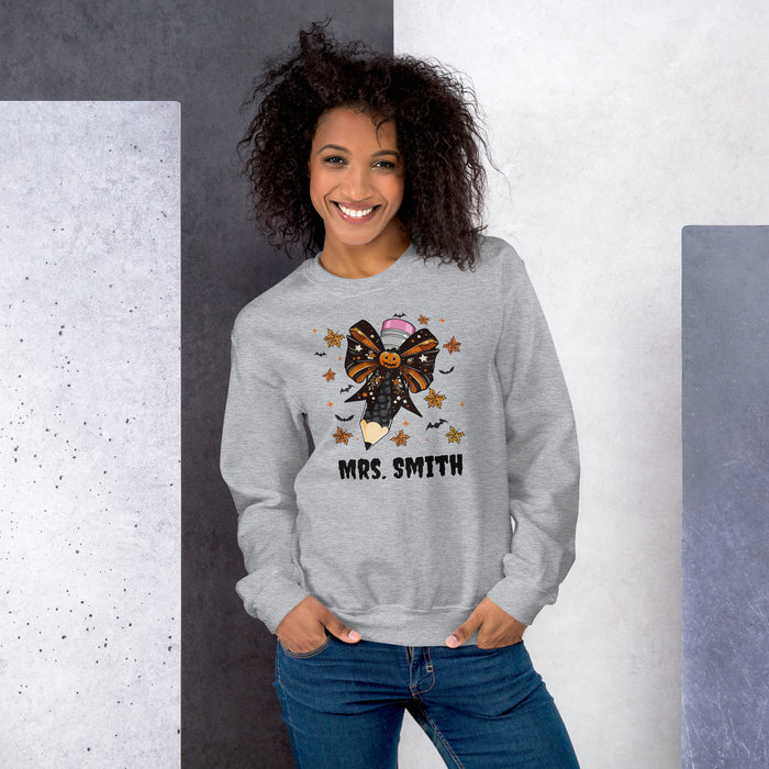 Personalized Teacher Pencil Sweater