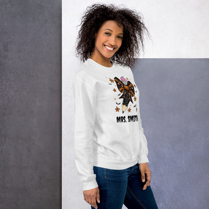 Personalized Teacher Pencil Sweater