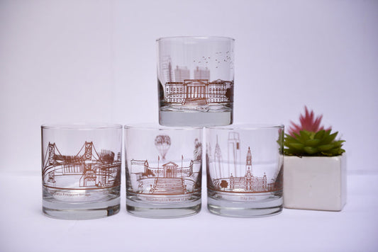 Philadelphia Skyline Rocks Glasses - Ali's Wagon
