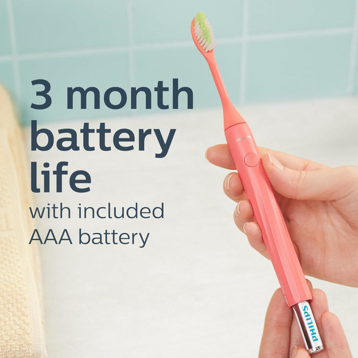 PHILIPS SONICARE HY1100/01 One Battery Toothbrush - Coral