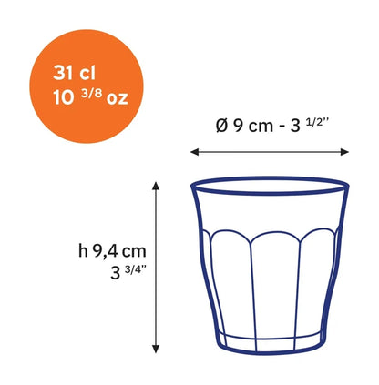 Picardie Clear Tumbler - 10 3/8oz