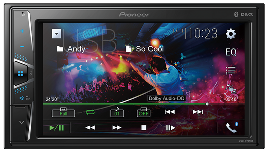 Pioneer MVH-G215BT - In-Dash Double-DIN Digital Media - Bluetooth