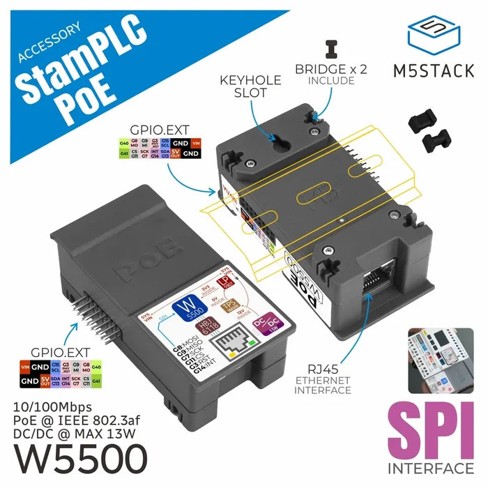 PoE Module for StamPLC (W5500) - m5stack-store