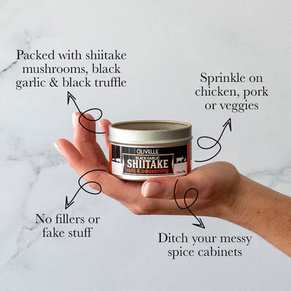 Black Garlic Shiitake Rub Seasoning