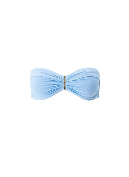 Bikini Melissa Odabash Positano Bandeau Bikini Top Dusty Blue Apoella