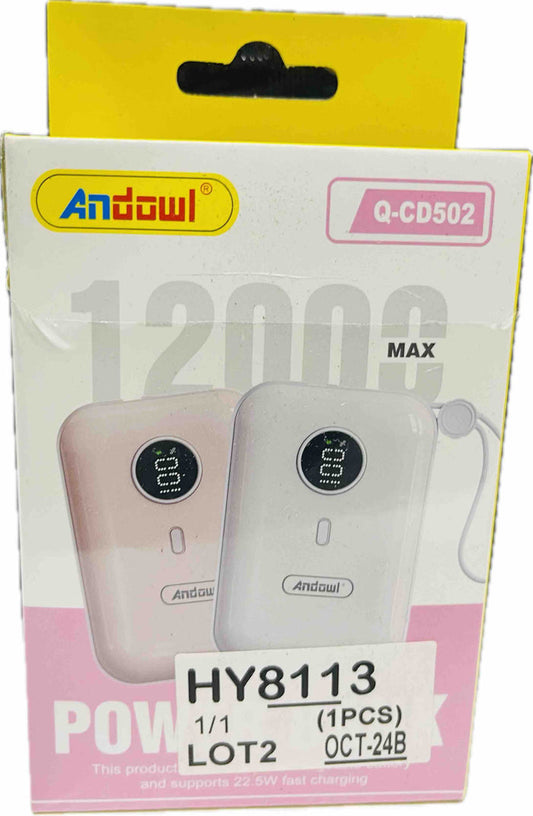 Power Bank-12000MAH/Andowl/QCD502