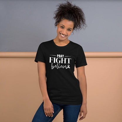 Pray Fight Believe Breast Cancer Shirt