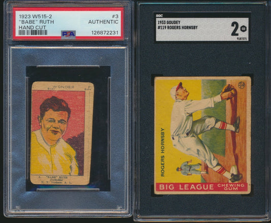 Pre-WWII Baseball Mixer (50 spots, Limit 2) featuring W515 Babe Ruth!