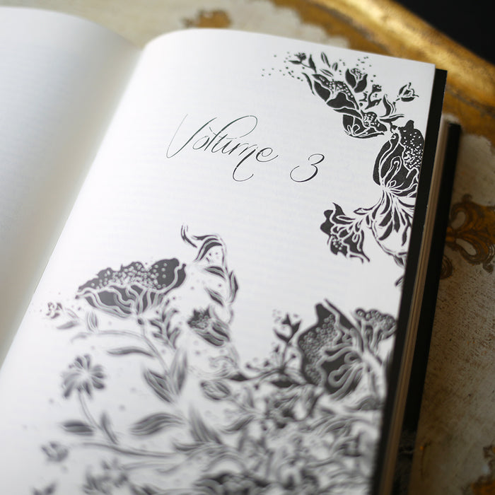 Printed floral interior design of Pride and Prejudice