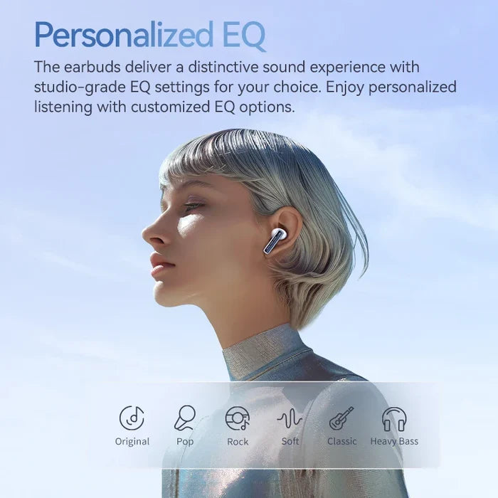 Earbuds with personalized EQ settings.