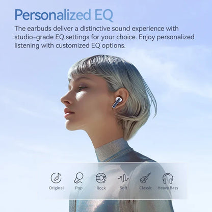 Earbuds with personalized EQ settings.