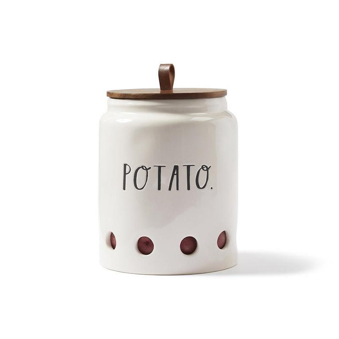 Rae Dunn - Stem Print Potato Keeper