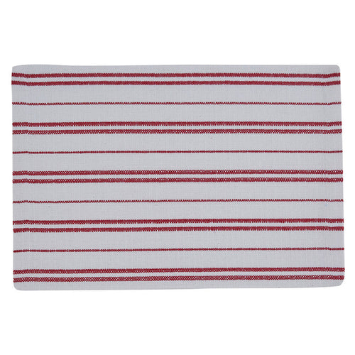 Railroad Stripe Placemat Red & White patriotic christmas decor
