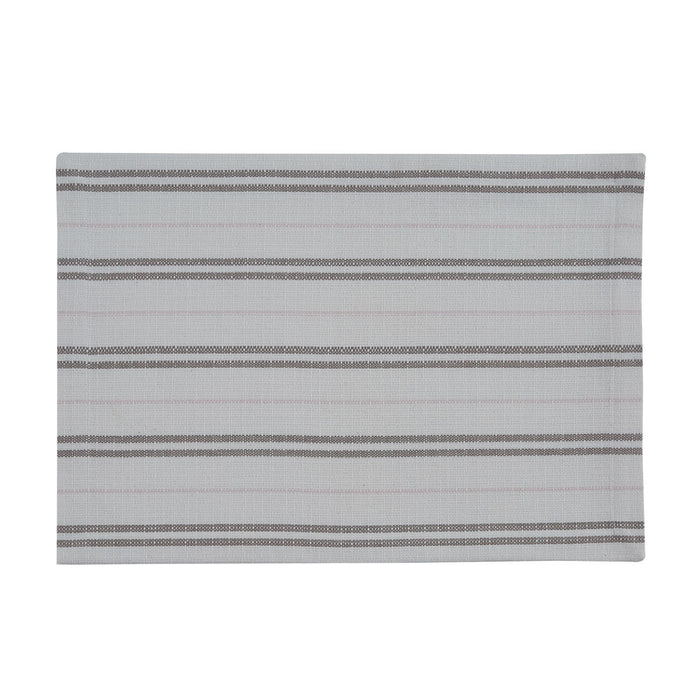farmhouse RAILROAD STRIPE WOVEN PLACEMAT - SPRING