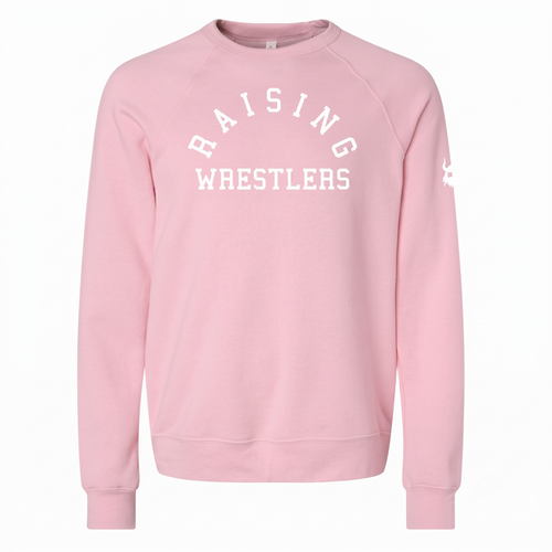 Raising Wrestlers Pink Crewneck