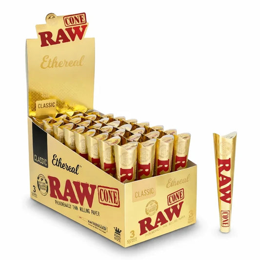 RAW Classic Ethereal Cone King Size 3ct 32pk