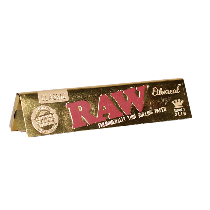 RAW Classic King Size Ethereal Slim Rolling Papers 50ct 32pk