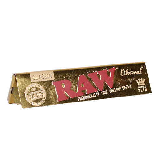 RAW Classic King Size Ethereal Slim Rolling Papers 50ct 32pk