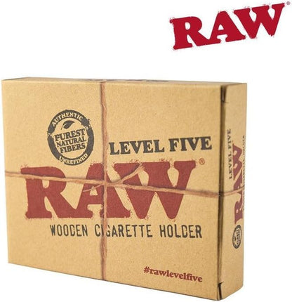 RAW LEVEL FIVE WOODEN CIGARETTE HOLDER