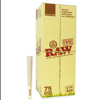 RAW Organic King Size Cones 75ct