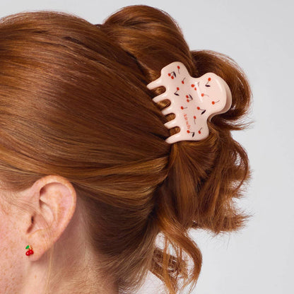 Recycled Plastic Medium Cloud Clip - Cherry Print FINAL SALE