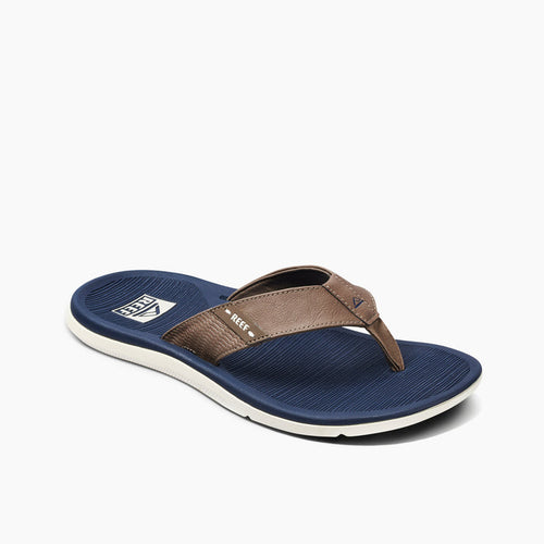 Reef Men's Santa Ana Footwear Reef Navy/Khaki 6
