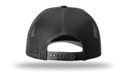 Richardson 115 Low Pro Trucker Cap: Cream/Loden/Dark Orange / MD-LG