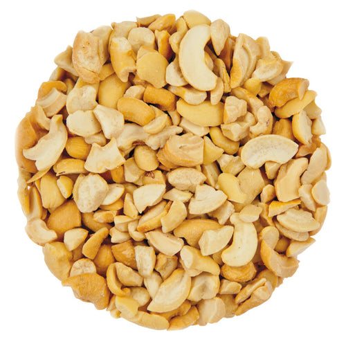 Roasted Unsalted Cashews - 25 LB