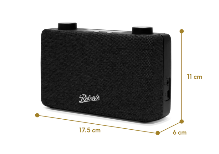 Roberts PLAY 11 DAB DAB+ FM Portable Digital Radio Black Black