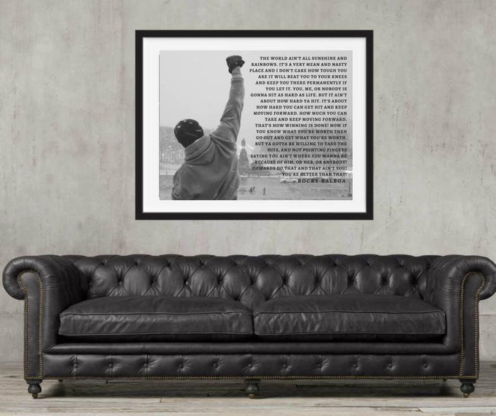 Rocky Balboa Movie poster Rocky Balboa poster Rocky Poster Canvas inspirational art