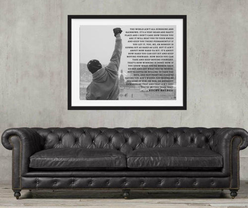 Rocky Balboa Movie poster Rocky Balboa poster Rocky Poster Canvas inspirational art