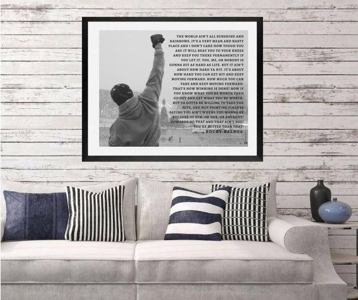 Rocky Balboa Movie poster Rocky Balboa poster Rocky Poster Canvas inspirational art