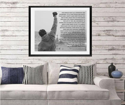 Rocky Balboa Movie poster Rocky Balboa poster Rocky Poster Canvas inspirational art