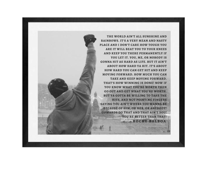 Rocky Balboa Movie poster Rocky Balboa poster Rocky Poster Canvas inspirational art