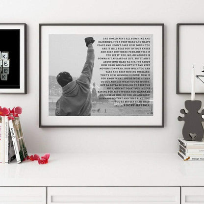 Rocky Balboa Movie poster Rocky Balboa poster Rocky Poster Canvas inspirational art