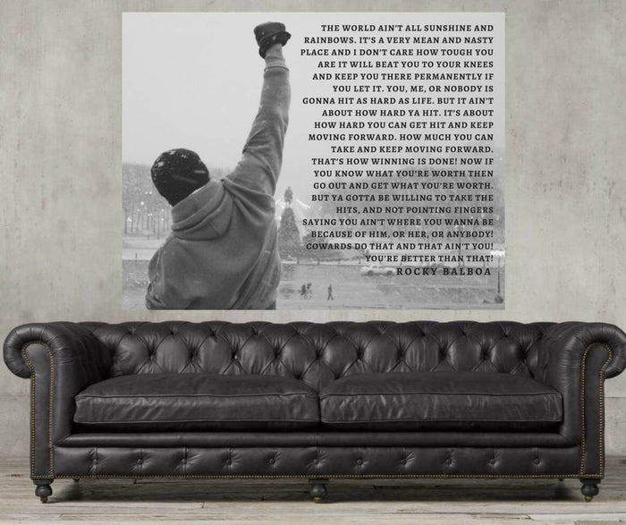 Rocky balboa movie poster Rocky Balboa Rocky poster Rocky quote Boxing poster Boxing Poster gift for him