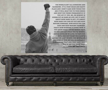 Rocky balboa movie poster Rocky Balboa Rocky poster Rocky quote Boxing poster Boxing Poster gift for him